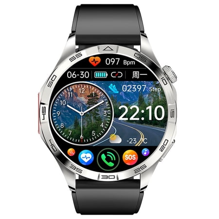 Multifunctional Smart Watch with Sleep Support, Call Alert Heart Rate Tracking Message Reminder One Key SOS