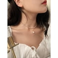 thumbnail image 5 of Niche Super Fairy Double Pearl Pendant Clavicle Chain Explosion Necklace Silver, 5 of 9