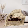 thumbnail image 4 of 2 Years Anniversary Blanket Gifts for Women Men Wife Christmas Valentines Day Gifts for Him Her Wedding Happy Anniversary Blanket for Husband Stocking Stuffers Soft Blanket 50x60, 4 of 6