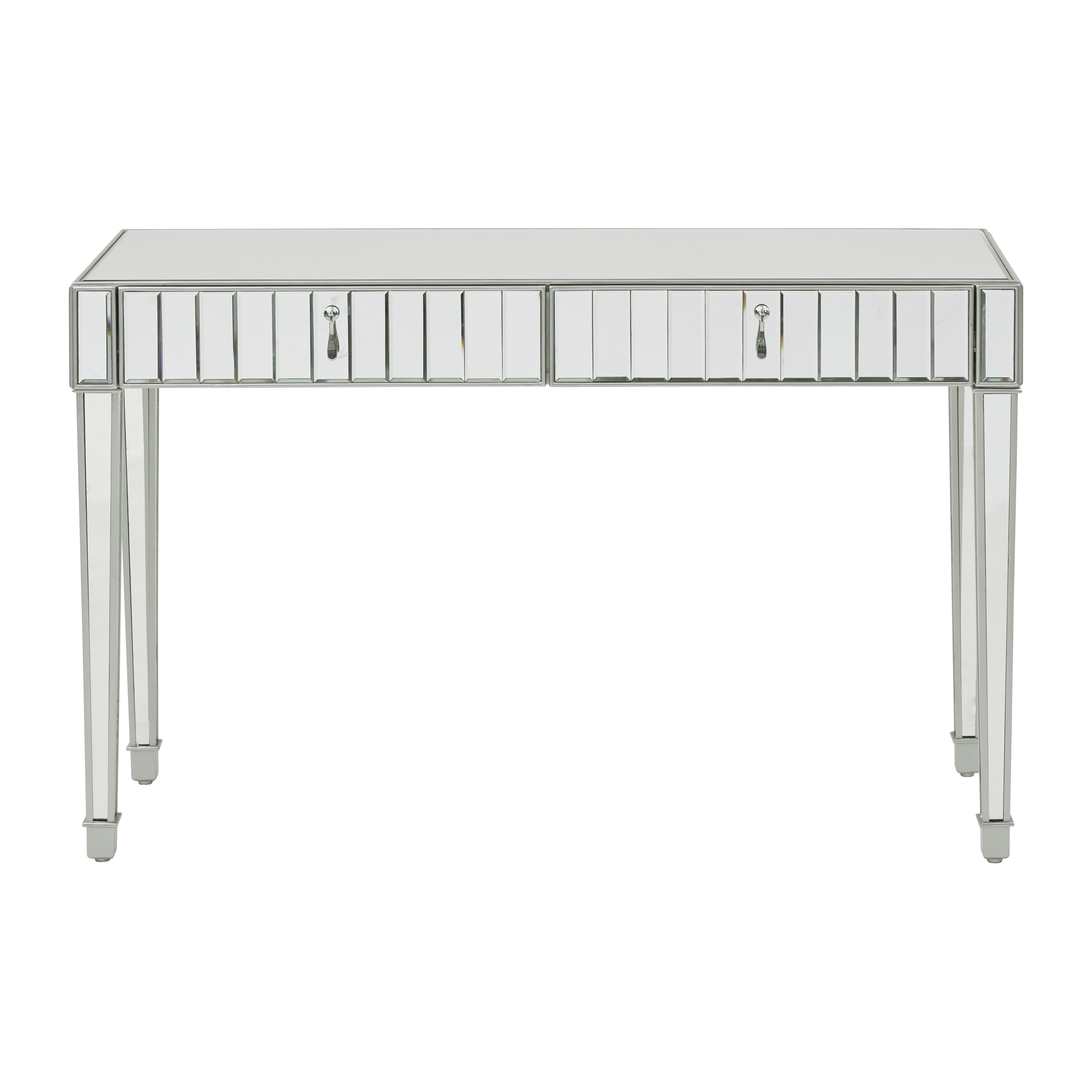 Home Meridian Glam Beveled Mirror Desk