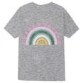 thumbnail image 3 of Yiyuu Little Girls Casual Short Sleeve T Shirt Kids Summer Rainbow Graphic Tee, Sizes 1-13, 3 of 3