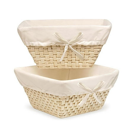 Badger Basket Naturally Woven Storage Baskets, Walnut