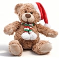 thumbnail image 1 of Muñeco de Oso de Peluche Bakalizoo 30 cm con Corazón Rojo Marrón, 1 of 7