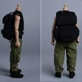 thumbnail image 3 of 1:12 Pantalones y cinturón de Harem de escala, Cosplay de vestuario de muñecas en miniatura, cifras de acción ropa para figuras de acción masculina de Pantalón verde, 3 of 8