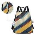 thumbnail image 5 of FORMRS Women's Travel Backpack Purse Anti-Theft Hidden Pockets Casual Shoulder Bag, Retro Colorful Stripes, 5 of 7