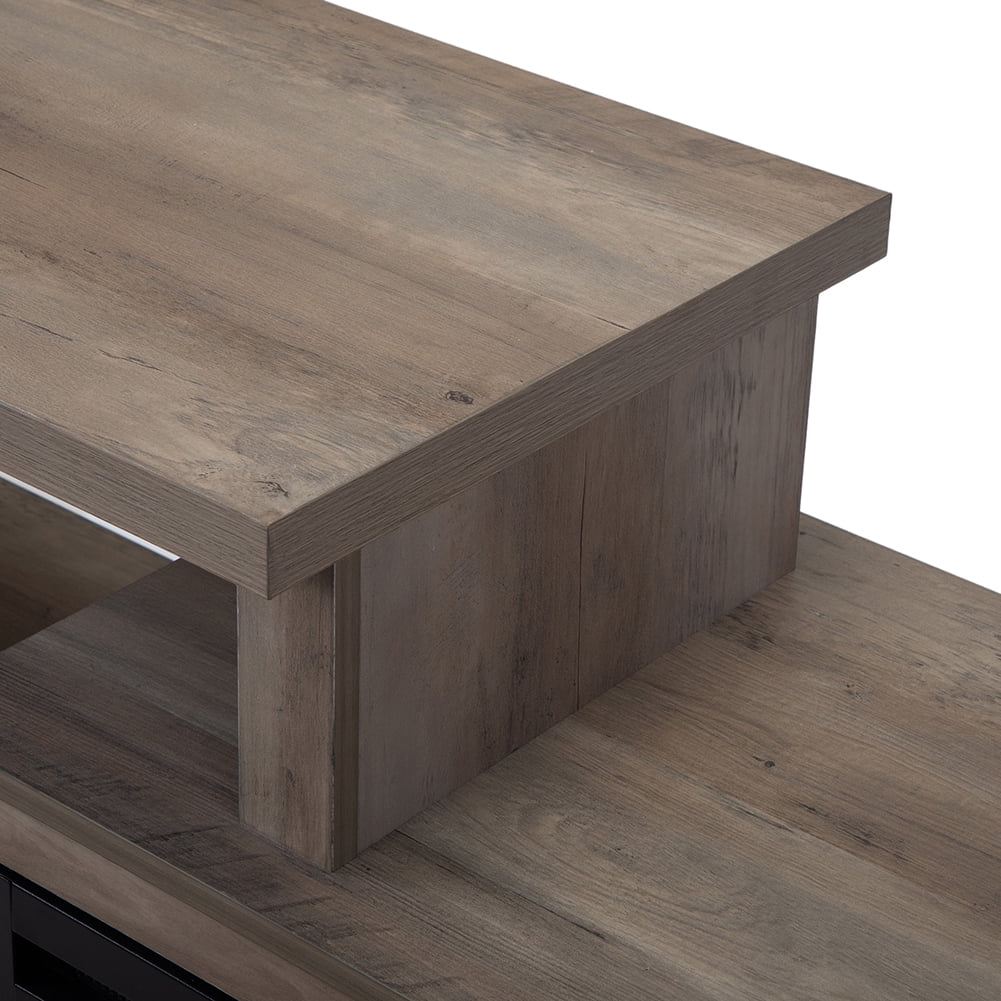 Kadyn Fireplace TV Stand for TVs up to 41", Modern Farmhouse Corner Tv Stand for Bedroom, Entertainment Center Living Room Storage Console, Taupe Kadyn Fireplace TV Stand for TVs up to 41", Modern Farmhouse Corner Tv Stand for Bedroom, Entertainment Center Living Room Storage Console, Taupe