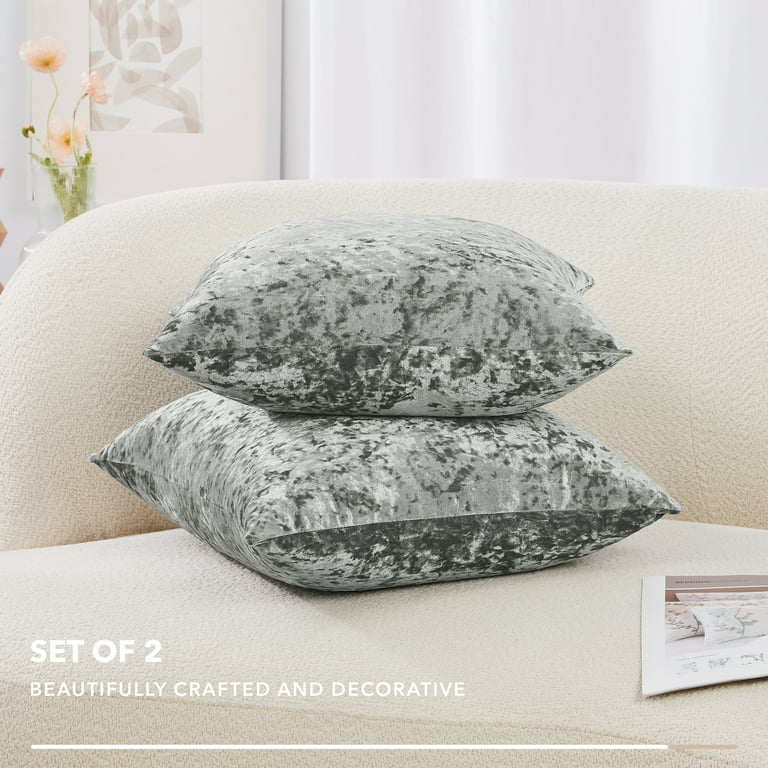 Deconovo Set of 2 Couch Pillow Covers 20x20, Decorative Square