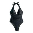 thumbnail image 6 of COMVALUE Womens Tummy Control Swimsuits One Piece Modest Bathing Suit Curvy Full Coverage Swim Suits (Black, S), 6 of 9