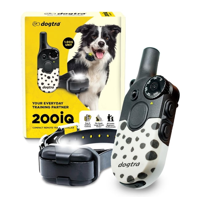 Collar electrónico de entrenamiento remoto Dogtra 200iQ 100 niveles para perros