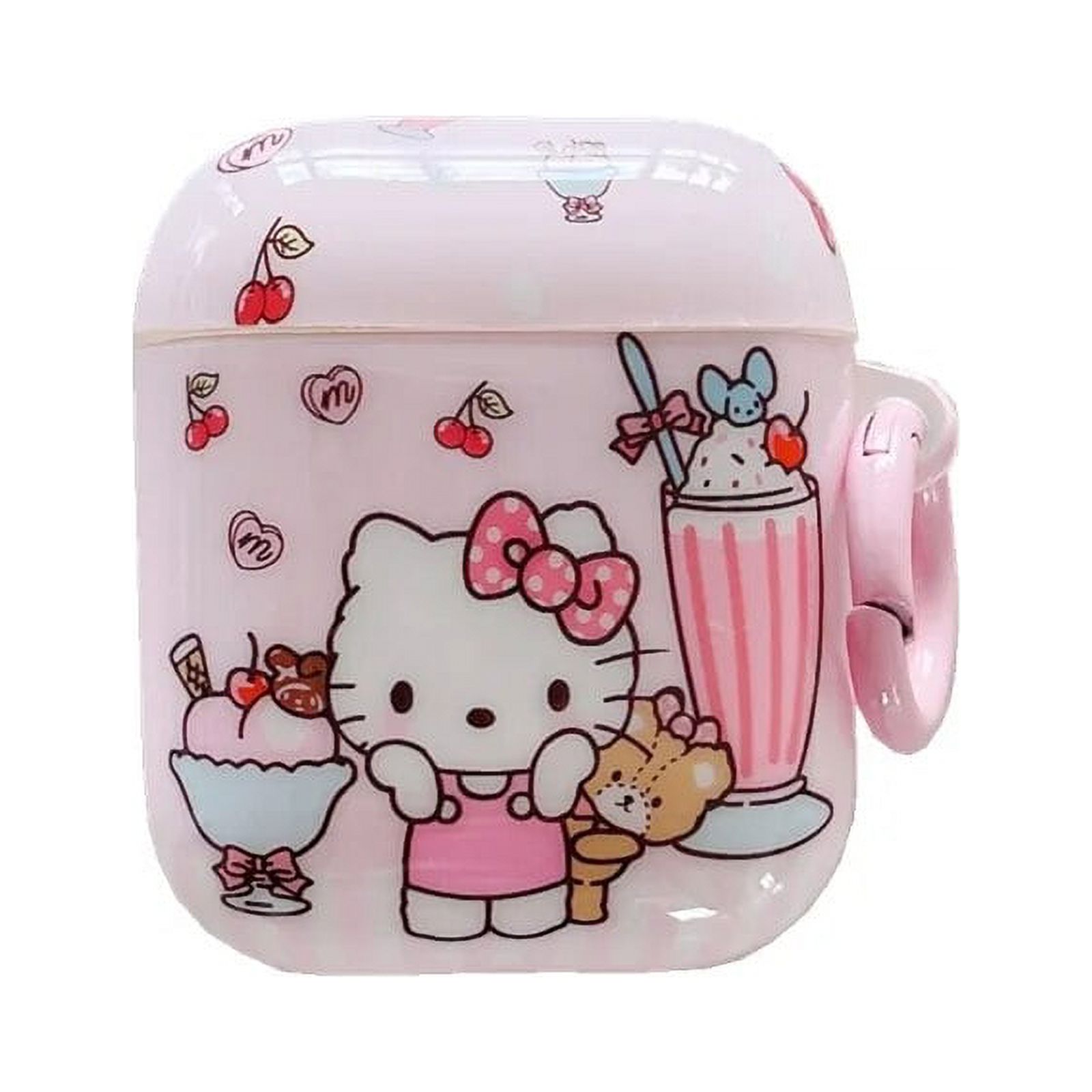 Lovely Sanrio Hello Kitty Pattern Earphone Case For Airpods 1 2 3 and Pro Wireless Pink Earphone Cove Soft Case Capa Cartoon Cat