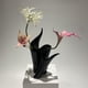 thumbnail image 5 of Jarrón de cerámica negro vibrante, arreglo floral hidropónico, adorno decorativo for el hogar, flores artificiales secas, 5 of 8