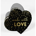 thumbnail image 3 of Inkdotpot Pack Of 100 Real Gold Foil Paper Tags Made With Love Wedding Favor Hang Tags, 3 of 6