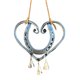 thumbnail image 2 of Teissuly Clearance Wind Chimes, Steel Heart, Valentine's Day, Christmas, Wrought Iron Wind Chimes(black, One Size) Teissuly WER202309090109, 2 of 4