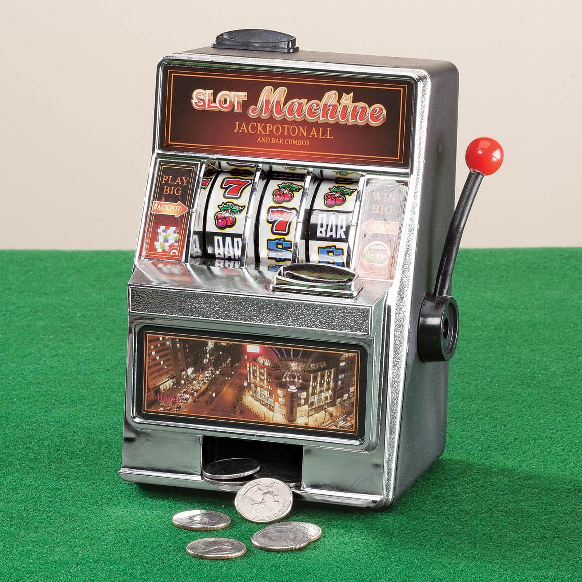 Mini Slot Machine Bank