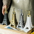 thumbnail image 2 of WiMiFar Eiffel Tower Ceramic Soap & Lotion Dispenser Pump - 7oz Bathroom Decor 3.5x8" Paris Theme, 2 of 7