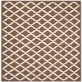 thumbnail image 2 of SAFAVIEH Cambridge Karen Geometric Wool Area Rug, Dark Brown/Ivory, 6' x 6' Square, 2 of 7