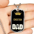 thumbnail image 2 of Cheetoh Chat Papa Collier en Acier Inoxydable Ou en or 18 Carats Chien Tag 24" Chaîne, 2 of 8