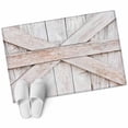 thumbnail image 2 of Farm Door Washable Small Entryway Area Rugs 2'x3', Village Beige Wood Plank Farmhouse Door Low Pile Throw Rug Non-Slip Sturdy Edge Binding Carpet for Front Door Floor Room Entry, 2 of 9