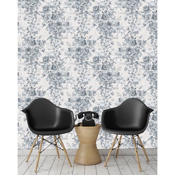 Dreamlike House of Flowers Peel and Stick Wallpaper 10'L x 24''W