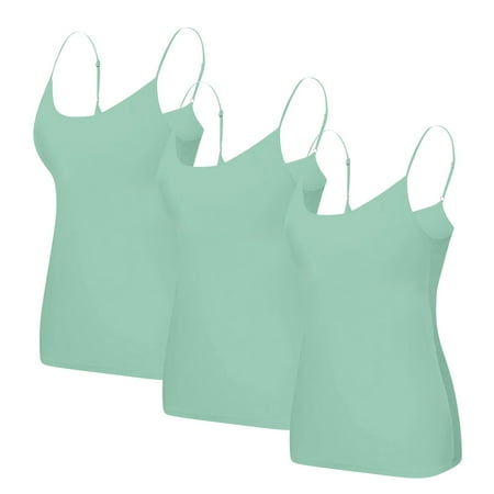 Ukumplol Tank Top for Womensleeveless Tops for Womenwomens Summer Tops Summer Tops Tank Top Yoga Gym Sleeveless Camisole Plus Size Underwear with Chest Pad S 6xlcute Tops for Women Mint Green L