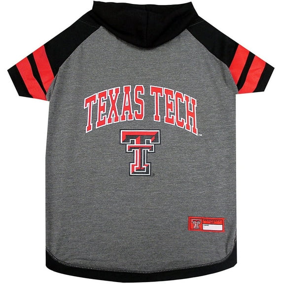 Pets First College Texas Tech Raiders Pet Hoodie Tee Shirt, 4 Sizes Available - Medium