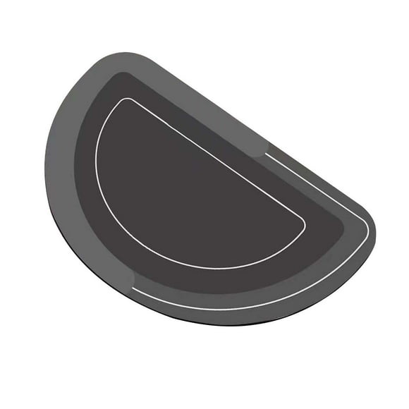 Alfombra de terciopelo de cristal, súper absorbente, con respaldo de goma seca, antideslizante, lavable, para baño, alfombra de ducha para frente a la bañera, 40 x 60 cm