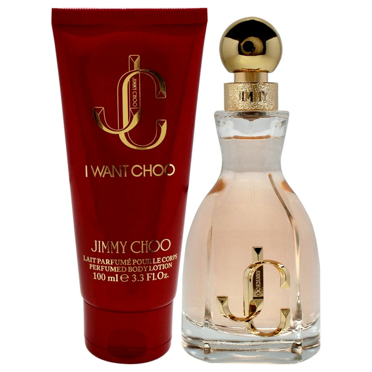 Jimmy Choo I Want Choo , 2 Pc Gift Set 2oz EDP Spray, 3.3oz Body