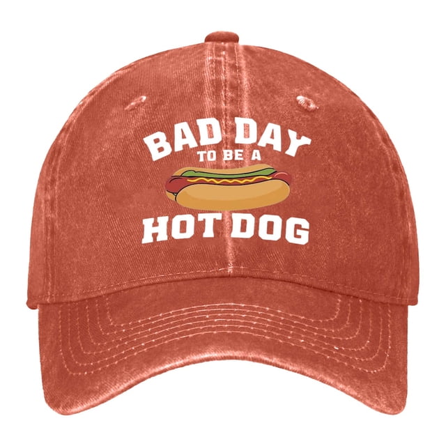 HNMKIU Casquette de Baseball Imprimée Douce Lavée Usée pour Usage Décontracté et Quotidien 02_Orange, Taille Unique