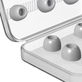 thumbnail image 4 of 12 auricures, auricures, portátil, de silicona, con caja de almacenamiento, que adaptaciónción a de carga, cubierta de repuesto para gris Yotijar Consejos para auriculares, 4 of 4