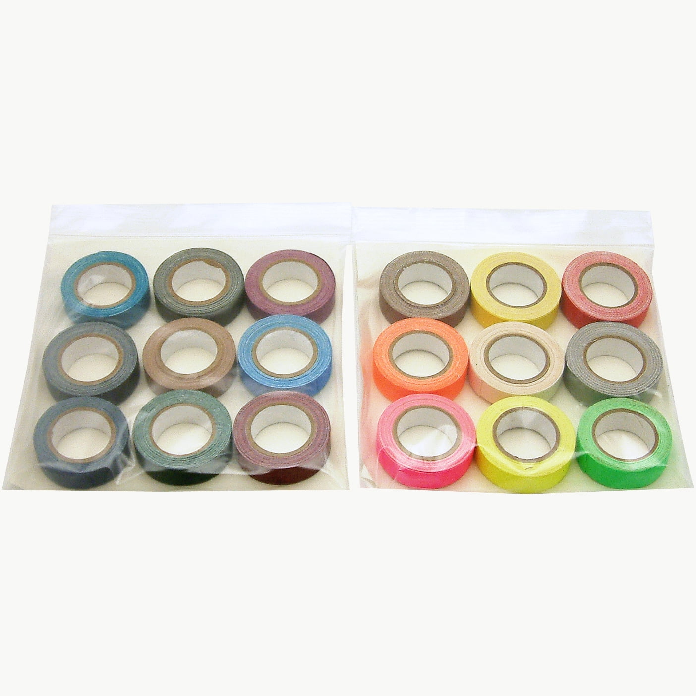 JVCC Mini-Spike-Pack Mini Spike Tape Multi-Pack: 1/2 in x 6 ft. / Assorted (Black,Burgundy,Dark Blue,Dark Green,Electric Blue,Olive Drab,Purple,Tan,Teal) *9 rolls [9 rolls/pack]