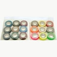thumbnail image 2 of JVCC Mini-Spike-Pack Mini Spike Tape Multi-Pack: 1/2 in x 6 ft. / Assorted (Black,Burgundy,Dark Blue,Dark Green,Electric Blue,Olive Drab,Purple,Tan,Teal) *9 rolls [9 rolls/pack], 2 of 2