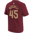 thumbnail image 3 of Youth Nike Donovan Mitchell Wine Cleveland Cavaliers Icon Edition Name & Number T-Shirt, 3 of 3