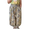 thumbnail image 1 of Odeerbi 1-10 Años Niñas Algodón Bloomers Verano Floral Ruffle Jogger Pantalones Flower Print Lindo Ocio Linterna Pantalones Pantalones Haren Con Bolsillo, 1 of 9