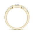 thumbnail image 2 of ANGARA Lab Grown Triple Row Dotted Diamond Orbit Ring for Women in 14K Yellow Gold (Size-3.7mm| Color-F-G| Clarity-VS) | April Birthstone, Anniversary, Jewelry Gift for Women | Lab-Grown Diamond Ring, 2 of 4