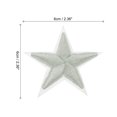 thumbnail image 2 of Uxcell 5Star Iron on Patches Embroidered Sew Patches Appliques Garment Embellishments 2.36x2.36" 50 Pcs Gray, 2 of 7