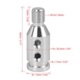thumbnail image 2 of Unique Bargains M12 x 1.25 Car Auto Universal Black Gear Shift Knob Adapter for Non Threaded Shifter, 2 of 7