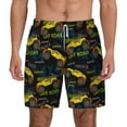 thumbnail image 2 of Picia Monster Truck1 pattern Mens Swim Trunks with Compression Liner Stretch Beach Shorts Quick Dry with Zipper Pockets No-Chafing Board Shorts-X-Large, 2 of 9