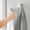 thumbnail image 4 of Towel Holder Wall Mounted Waterproof Silicone Delicate Saving Space Bathroom Rack for Kitchen, 4 of 10