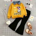 thumbnail image 2 of Hessimy Infant Toddler Spring Summer 2Pcs Long Sleeve Pullover Sweatshirt Pants Soft Casual Sweatsuit, Baby Friendly(Q,2-3 Years), 2 of 4