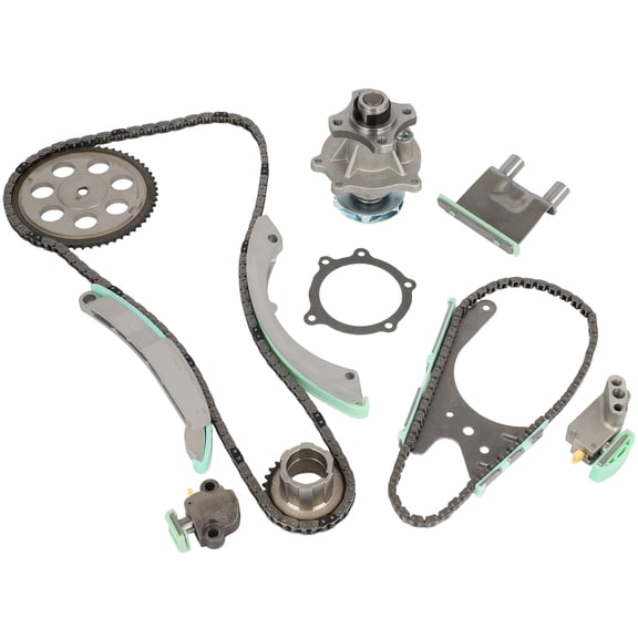 CCIYU Engine Timing Chain Kit ‎24321-2B620 Fits for 2002-2007 for Chevrolet Trailblazer,2004-2006 for GMC Canyon with Water Pump Timing Chains Rail Tensioners Sprocket