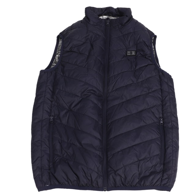 Chaleco calefactable eléctrico Aislamiento térmico Chaqueta calefactora USB Chaleco 11 Zona calefactora 3 engranajes Ropa calefactable para hombres Azul XL YUNYI BRAND Deportes