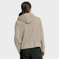 thumbnail image 2 of Women's Fanatics Tan Minnesota Wild Authentic Pro Road Tri-Blend Quarter-Zip Hoodie, 2 of 6