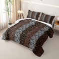thumbnail image 3 of Erosebridal Zebra Print Quilt King,Jungle Animals King Coverlet Set For Girls,3-Piece, 3 of 7