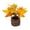 A004- Style D, variant on Fall Decorations for Home with 6-Inch Artificial Maple Leaf Potted Plant, Fall Table Centerpiece for Autumn Harvest Ambiance, Thanksgiving Table Decor Housewarming Gift, 1 Count