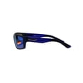 thumbnail image 3 of Classic Xloop Mens Mirror Lens 90s Rectangular Plastic Sunglasses Matte Blue, 3 of 4