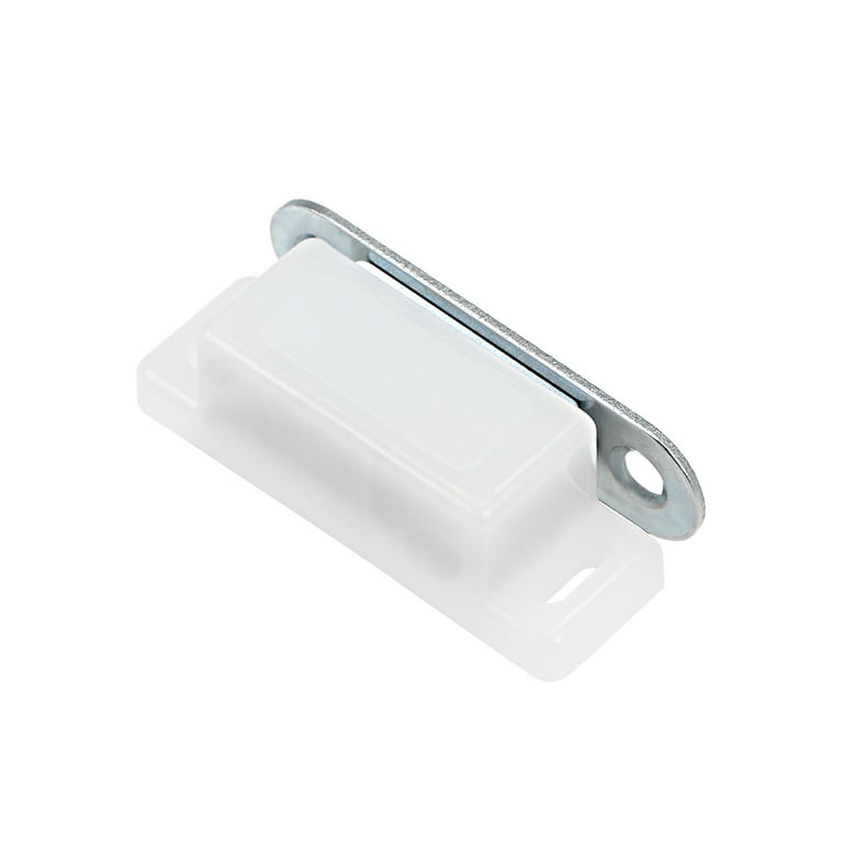 Uxcell Magnetic Latches Catch with Strike Plate Plastic White 8 Pack