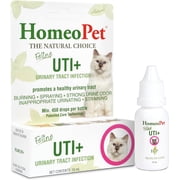 HomeoPet Feline UTI+ Urinary Tract Health Support Drops for Cats, 15 mL