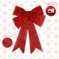 thumbnail image 6 of Christmas Tree Bow Toppers,Large Lighted Christmas Bows Red,Big Red Bow with Light Glitter Sparkly for Christmas Decorations Indoor Outdoor,Xmas Decor for Wreath Fence Stairs Fireplace Front Door, 6 of 9