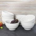 thumbnail image 6 of Gibson Home Plaza Cafe 8-Piece Stoneware Bowl Set, 6", White, 6 of 7