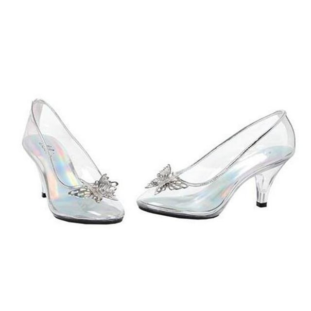Morris Costumes HA305C10 Womens Princess Glass Slipper Shoes, Clear - Size 10